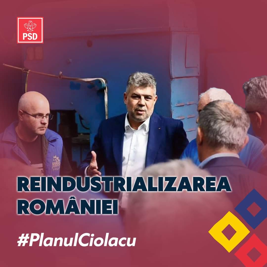 PSD Dâmbovița susține că Planul Naţional pentru Marea Industrie este cel mai important pachet de susţinere a economiei, de circa 2 MILIARDE EURO, axat pe trei mari piloni principali.