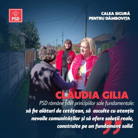 Claudia Gilia, candidat PSD pentru Senatul României, a petrecut o zi plină de întâlniri cu cetățenii din localitățile Dobra și Bucșani
