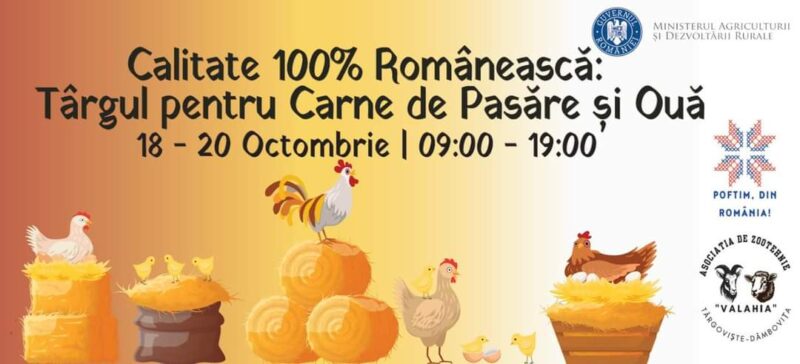 Ministerul Agriculturii va organiza un târg dedicat promovării consumului de carne de pasăre din fermele românești Ministerul Agriculturii și Dezvoltării Rurale (MADR) va organiza, în premieră, un târg dedicat promovării consumului de carne de pasăre din fermele românești.