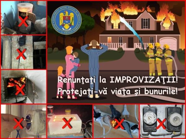 Odată cu scăderea temperaturilor și apropierea sezonului rece, riscurile de incendiu în gospodării cresc semnificativ.