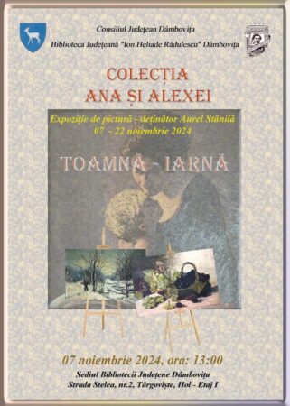 Pe  7 noiembrie 2024, Biblioteca Județeană „I.H. Rădulescu” Dâmbovița va găzdui un eveniment cultural deosebit, vernisajul