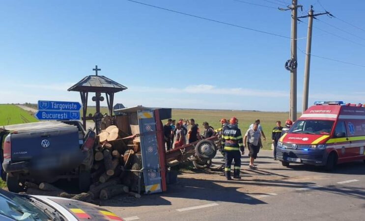 Ieri după-amiază, 10 octombrie a.c., polițiștii din cadrul Serviciului Rutier au fost sesizați cu privire la producerea unui accident rutier.