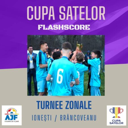 Ieri, sute de tineri fotbaliști din comunele județului s-au întrecut în primele două Turnee Zonale ale Cupei Satelor, desfășurate la Ionești și Brâncoveanu.
