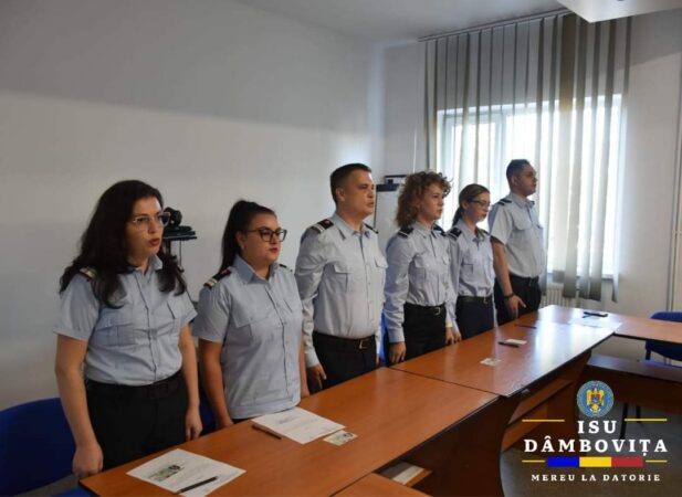  În  cadrul Inspectoratului pentru Situații de Urgență „Basarab I” Dâmbovița, a avut loc o ceremonie solemnă în care șase cadre noi