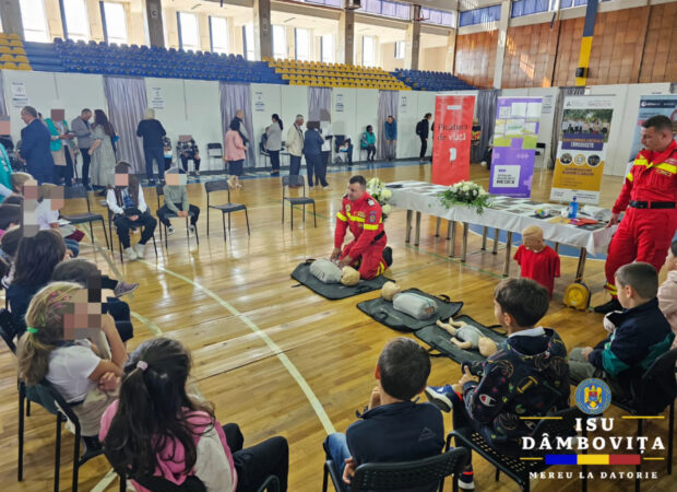 Ieri, 7  octombrie, la Sala Polivalentă din Târgoviște, s-a desfășurat o sesiune importantă de pregătire în acordarea primului ajutor