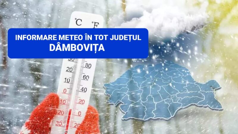 Un val de aer polar ce va aduce o răcire semnificativă și  în județul Dâmbovița, începând din 21 noiembrie, cu efecte vizibile până pe 24 noiembrie. 