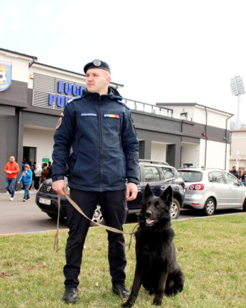 Jandarmeria Dâmbovița are un partener special în misiunile sale de menținere a ordinii: Chira, un câine ciobănesc german în vârstă de 5 ani