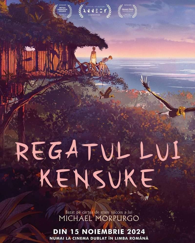 Fanii poveștilor pline de mister și emoție sunt invitați la premiera mult așteptată a animației Regatul lui Kensuke, adaptată după romanul de succes al lui Michael Morpurgo.