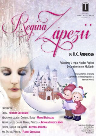„Regina Zăpezii” revine pe scena Teatrului Municipal „Tony Bulandra” din Târgoviște Astăzi, 13 noiembrie, la ora 12:00, Sala Mare a Teatrului Municipal „Tony Bulandra” din Târgoviște va găzdui un spectacol magic,