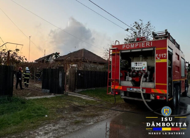 Pompierii din cadrul Detașamentului Titu au fost solicitați să intervină la un incendiu izbucnit într-o locuință din localitatea Mircea Vodă.