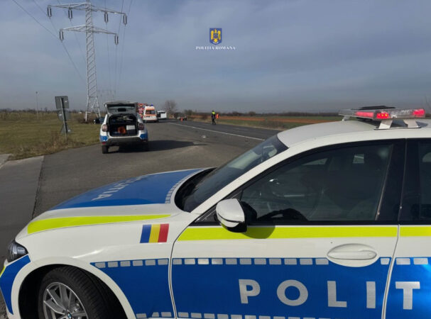 Un accident grav a avut loc ieri, pe drumul național 71, în afara localității Bălteni, județul Dâmbovița. Coliziunea între două a