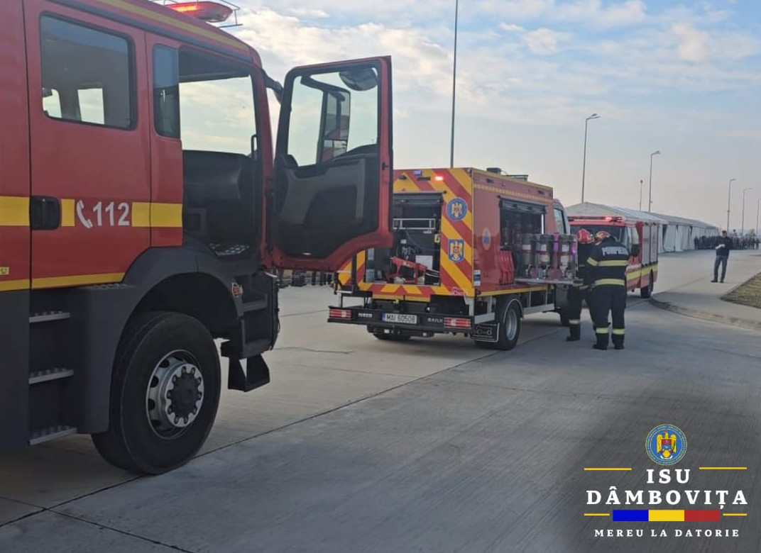 Inspectoratul pentru Situații de Urgență (ISU) Basarab I al județului Dâmbovița a organizat un exercițiu complex în teren