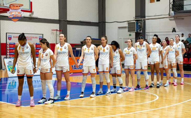 Echipa de baschet feminin CSM Târgoviște a obținut o victorie clară în deplasare, în fața celor de la CS Universitatea Cluj