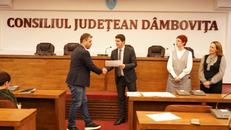 Ieri, la Prefectura Județului Dâmbovița, a avut loc ceremonia de înmânare a certificatelor doveditoare pentru parlamentarii aleși pe lista PSD