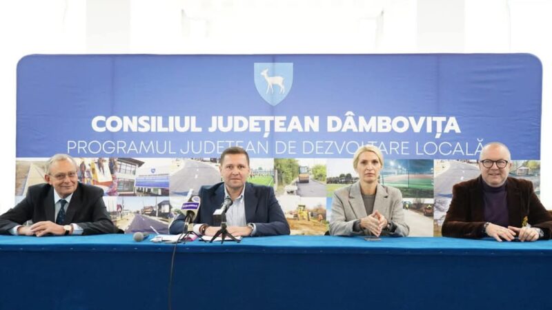 Președintele Consiliului Județean Dâmbovița, Corneliu Ștefan, a semnat vineri, 29 noiembrie 2024, 12 noi contracte de finanțare