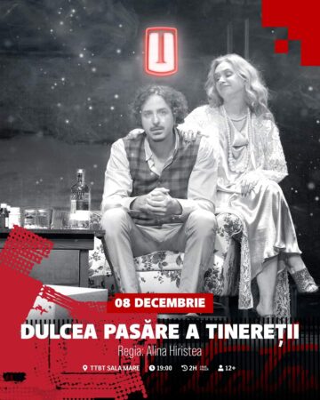 „Dulcea pasăre a tinereții”, o capodoperă a teatrului clasic pe scena Teatrului Municipal „Tony Bulandra” din Târgoviște Duminică, 8 decembrie, Teatrul Municipal „Tony Bulandra” din Târgoviște va găzdui un eveniment de excepție: piesa „Dulcea pasăre a tinereții”