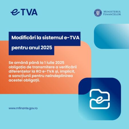 ANAF impune termen limită pentru verificările RO e-TVA,1 iulie 2025 Într-o mișcare importantă pentru contribuabili, ANAF anunță că toate firmele trebuie să transmită până pe 1 iulie 2025 rezultatele