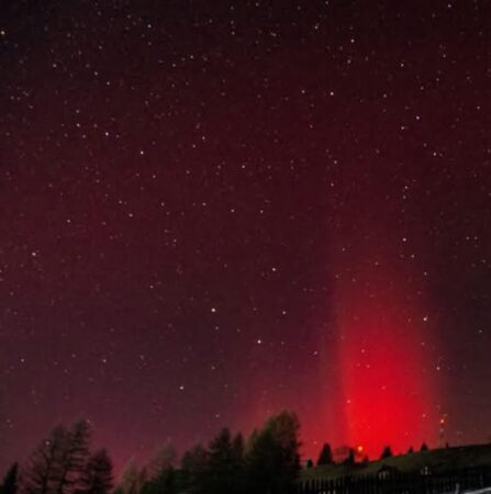 Aurora Boreală, un spectacol rar pe cerul României: A fost vizibilă și în județul Dâmbovița În noaptea de 1 ianuarie 2025, România a fost martora unui fenomen ceresc deosebit de rar: aurora boreală.