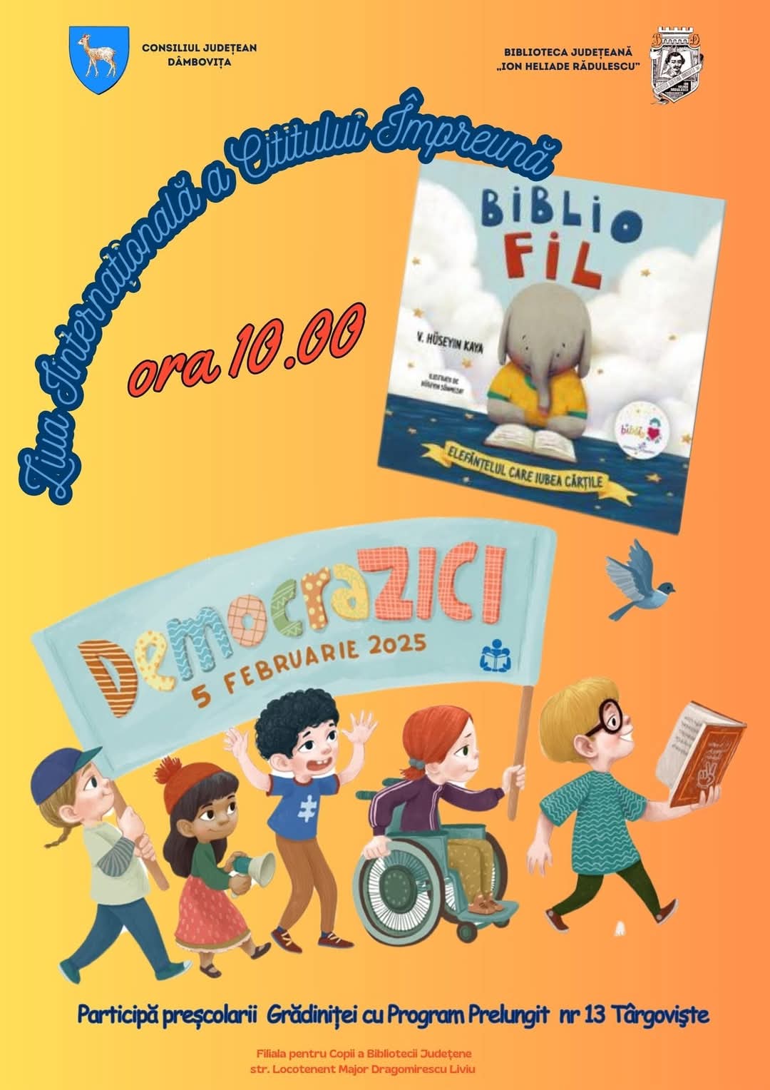 Pe 5 februarie 2025, Filiala pentru copii a Bibliotecii Județene „I. H. Rădulescu” din Dâmbovița va deveni locul unei întâlniri speciale în cadrul celebrării Zilei Internaționale