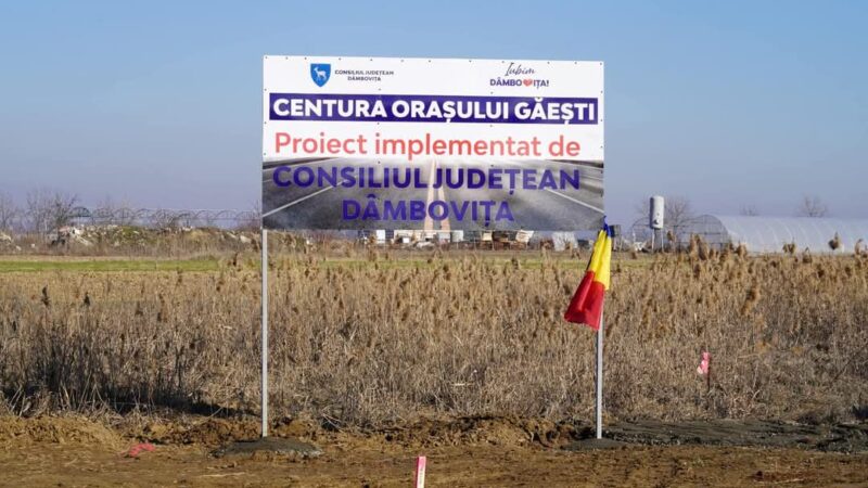 Ieri,  un moment important pentru județul Dâmbovița a avut loc, odată cu demararea lucrărilor la Centura orașului Găești, un proiect strategic care va transforma