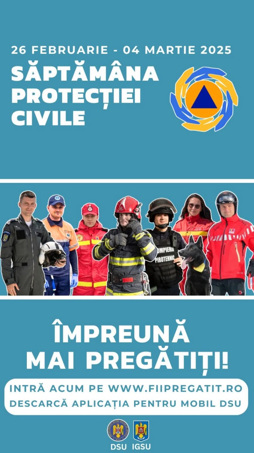 92 de ani de Protecție Civilă în România Pe 28 februarie, România marchează 92 de ani de Protecție Civilă, un moment important pentru educația și pregătirea noastră în fața situațiilor de urgență.