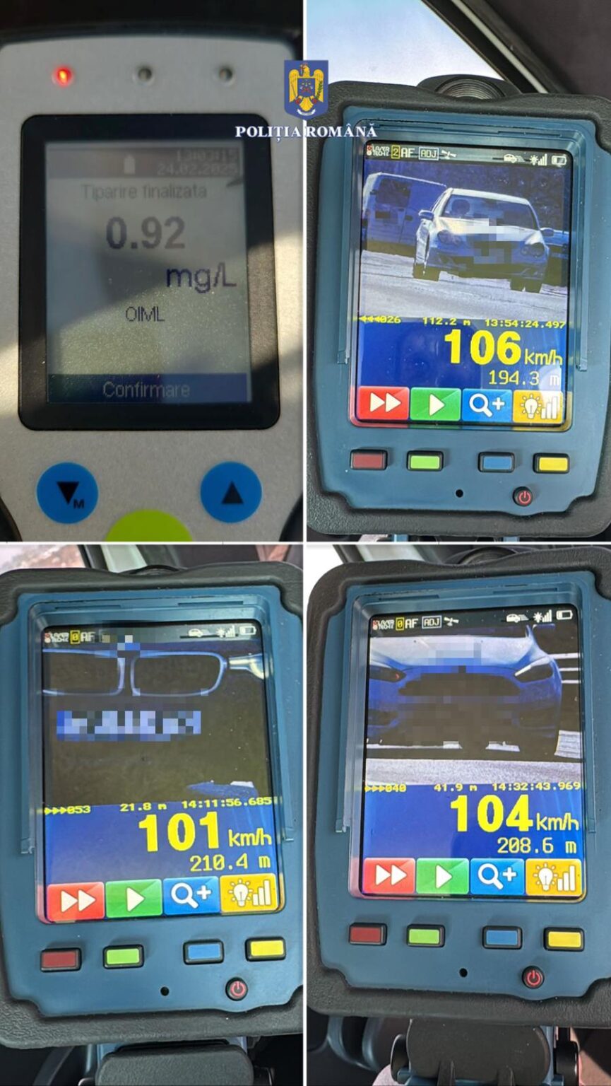 PERICOL PUBLIC: Șoferi vitezomani, băuți și fără permis, depistați de polițiștii dâmbovițeni Poliția Dâmbovița a intervenit ieri în două cazuri care puneau în pericol siguranța rutieră, reușind să depisteze șoferi care conduceau sub influența alcoolului și fără permis de conducere.