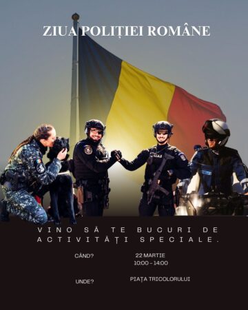 Pe 22 martie 2025, IPJ Dâmbovița organizează un eveniment deosebit în Piața Tricolorului din Târgoviște, cu ocazia Zilei Poliției Române, care este celebrată pe 25 martie