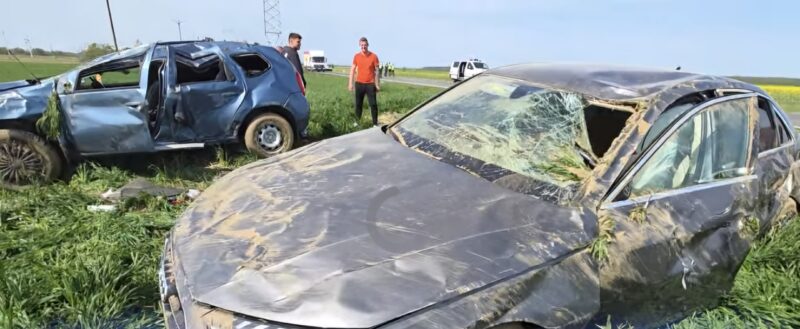 Un accident rutier a avut loc pe drumul național 71, în apropierea localității Nucet, implicând trei autoturisme.