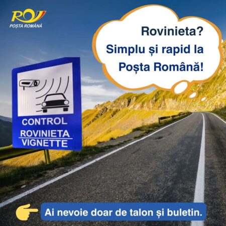 Poșta Română vine în întâmpinarea șoferilor cu o soluție simplă și rapidă pentru obținerea rovinietei, esențială pentru circulația pe drumurile naționale.