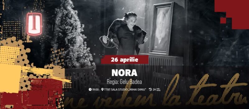 Spectacolul „Nora”, o călătorie a auto-descoperirii pe scena Teatrului Tony Bulandra din Târgoviște Pe 26 aprilie, la ora 19:00, Teatrul Tony Bulandra din Târgoviște va găzdui o reprezentație de excepție a piesei „Nora”, o poveste emoționantă despre lupta unei femei de a-și regăsi identitatea.