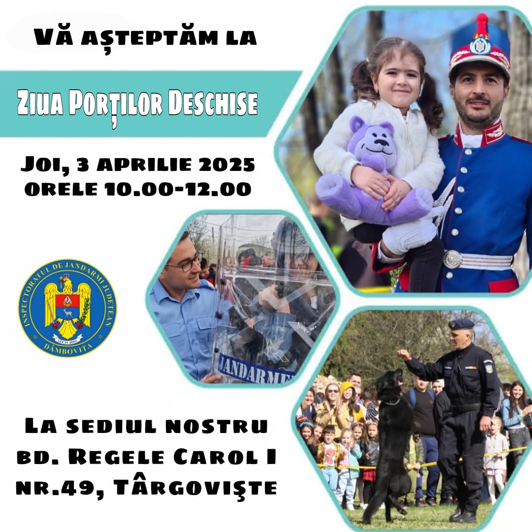 eveniment deosebit cu prilejul împlinirii a 175 de ani de la înființarea Jandarmeriei Române