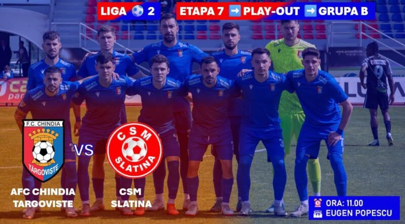 Chindia Târgoviște primește vizita CSM Slatina în Etapa 7 a Play-Out-ului Chindia Târgoviște primește vizita CSM Slatina în Etapa 7 a Play-Out-ului