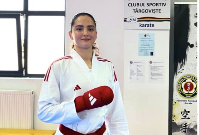Sportiva Lorelley Andrei, membră a CS Târgoviște, va reprezenta România la prestigiosul Campionat European de Karate EKF 2025, ce se va desfășura în perioada 7-11 mai 2025