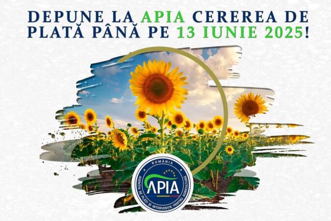 13 iunie este ultima zi pentru depunerea cererilor de plată APIA 2025 13 iunie este ultima zi pentru depunerea cererilor de plată APIA 2025