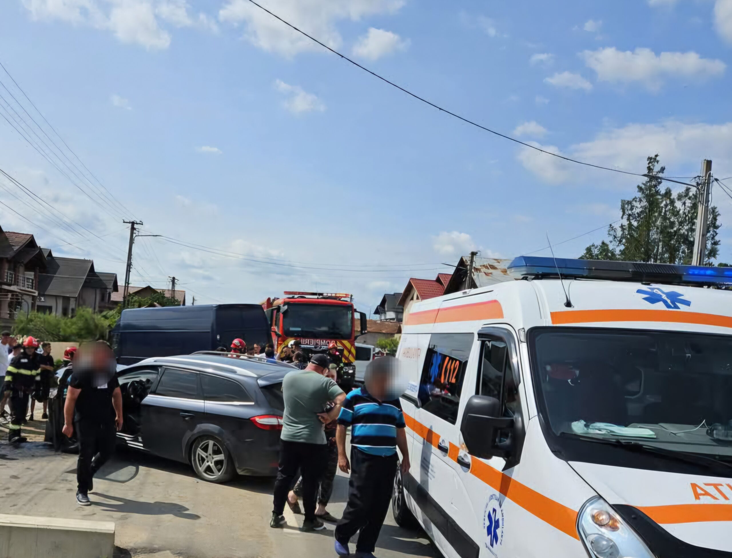 Au văzut moartea cu ochii pe DJ711, în comuna Băleni