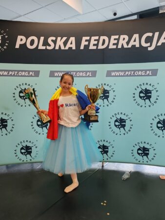 Daria Sandu din Răcari , a strălucit  în Europa: Medalia de aur la Campionatul European de Balet