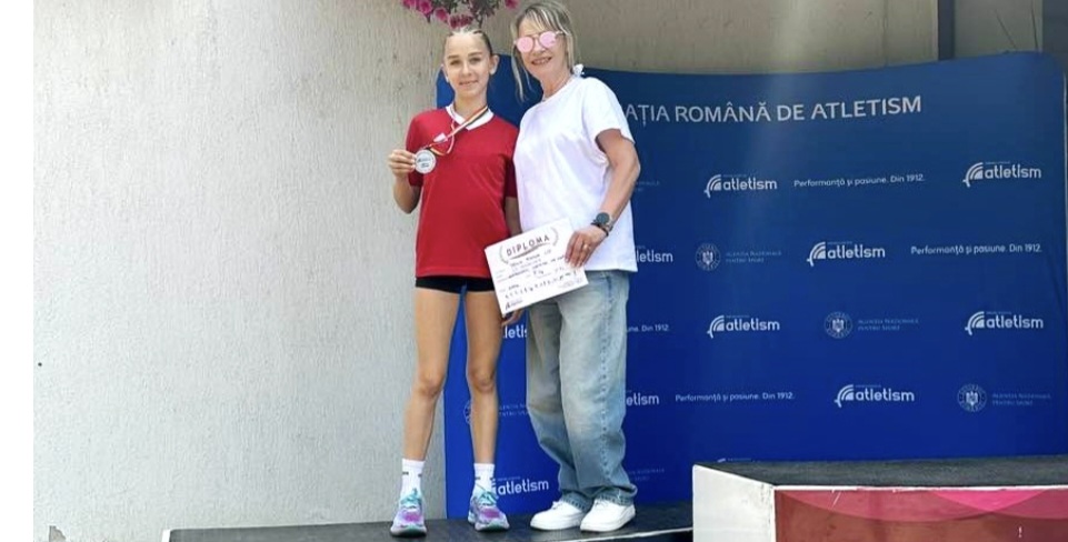 Dublă vicecampioană națională la U13, Sonia Ilie aduce mândrie atletismului din Dâmbovița