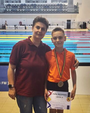 Înotătorii de la Târgoviște aduc medalii importante: Ștefan Alecu, vicecampion la Cupa Prichindel