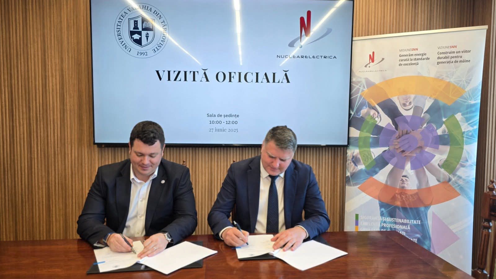 Parteneriat strategic între Universitatea „Valahia” din Târgoviște și Nuclearelectrica pentru un viitor sustenabil