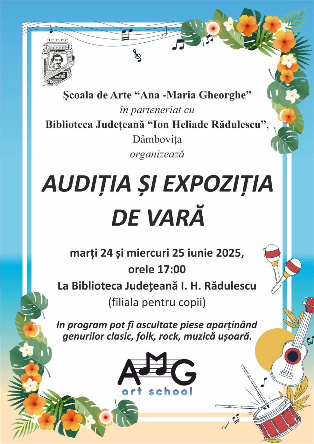 Vară cu talent și culoare la Biblioteca Județeană Dâmbovița Vară cu talent și culoare la Biblioteca Județeană Dâmbovița