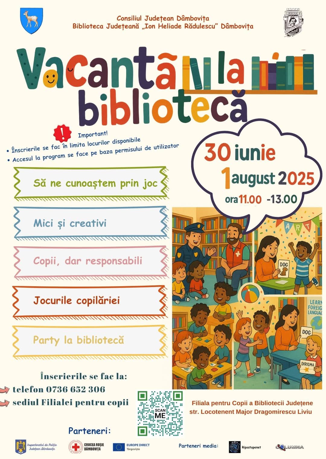 Vara începe cu distracție și prietenie la bibliotecă!