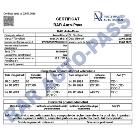ALERTĂ DE ULTIMĂ ORĂ: RAR Auto-Pass se eliberează exclusiv de Registrul Auto Român!