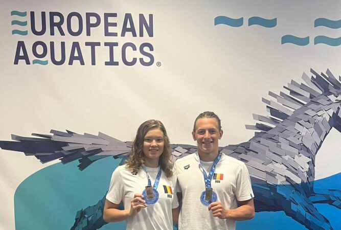Aur și bronz pentru România la Campionatul European de Înot pentru Juniori – Samorin 2025