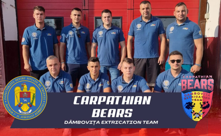 Echipa „Carpathian Bears” din Dâmbovița, prezentă la etapa națională a Competiției de Descarcerare și Prim Ajutor Calificat