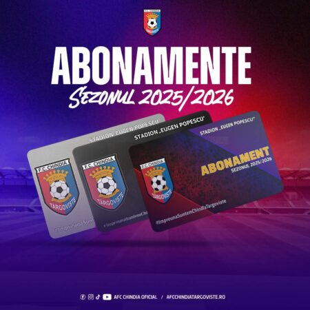 Chindia Târgoviște își așteaptă suporterii cu abonamentele pentru sezonul 2025-2026