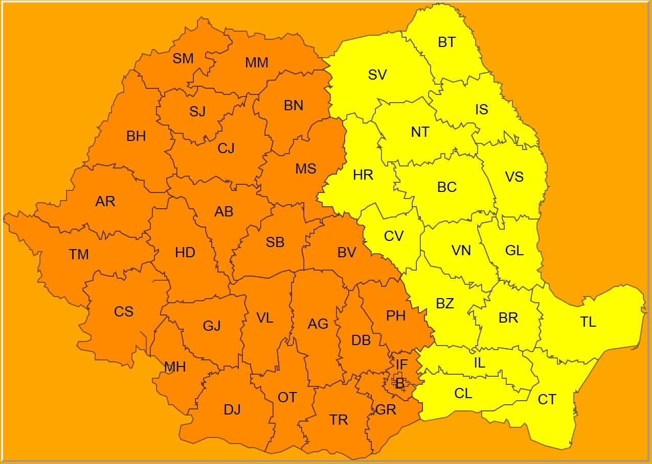Județul Dâmbovița este sub COD PORTOCALIU de CANICULĂ: Temperaturi de până la 40°C și disconfort termic accentuat