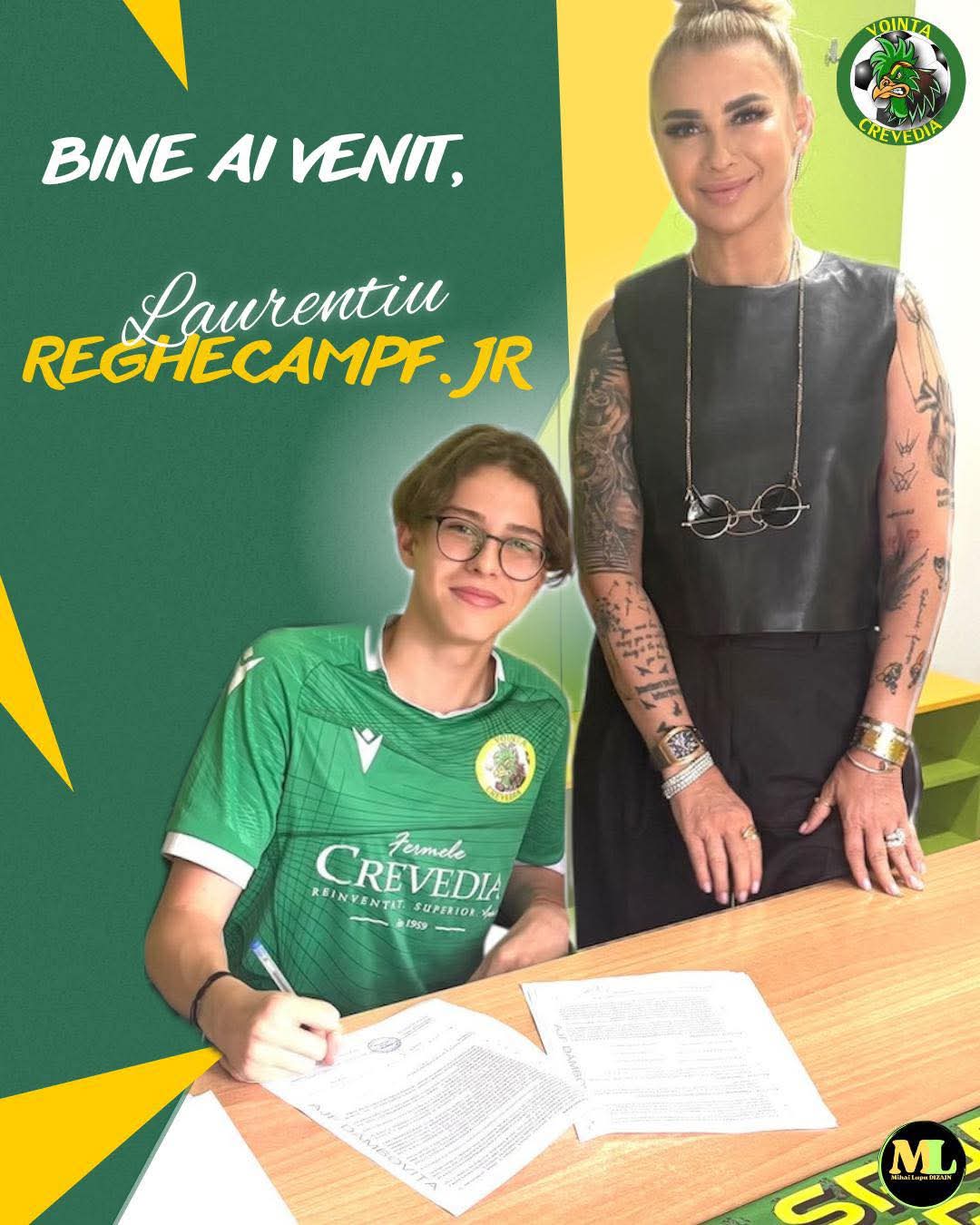 Laurențiu Reghecampf Jr. își continuă parcursul la Voința Crevedia