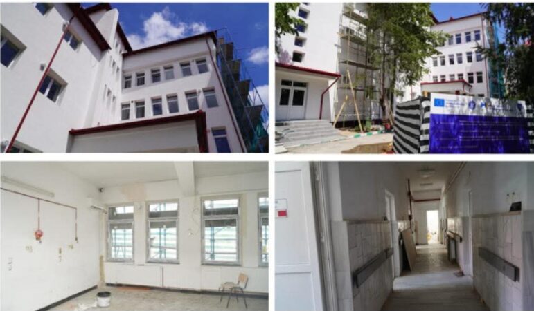 Lucrări în plină desfășurare la Secția de Tratamente Recuperatorii a Spitalului Județean din Târgoviște:  Investiție a Consiliului Județean Dâmbovița prin PNRR