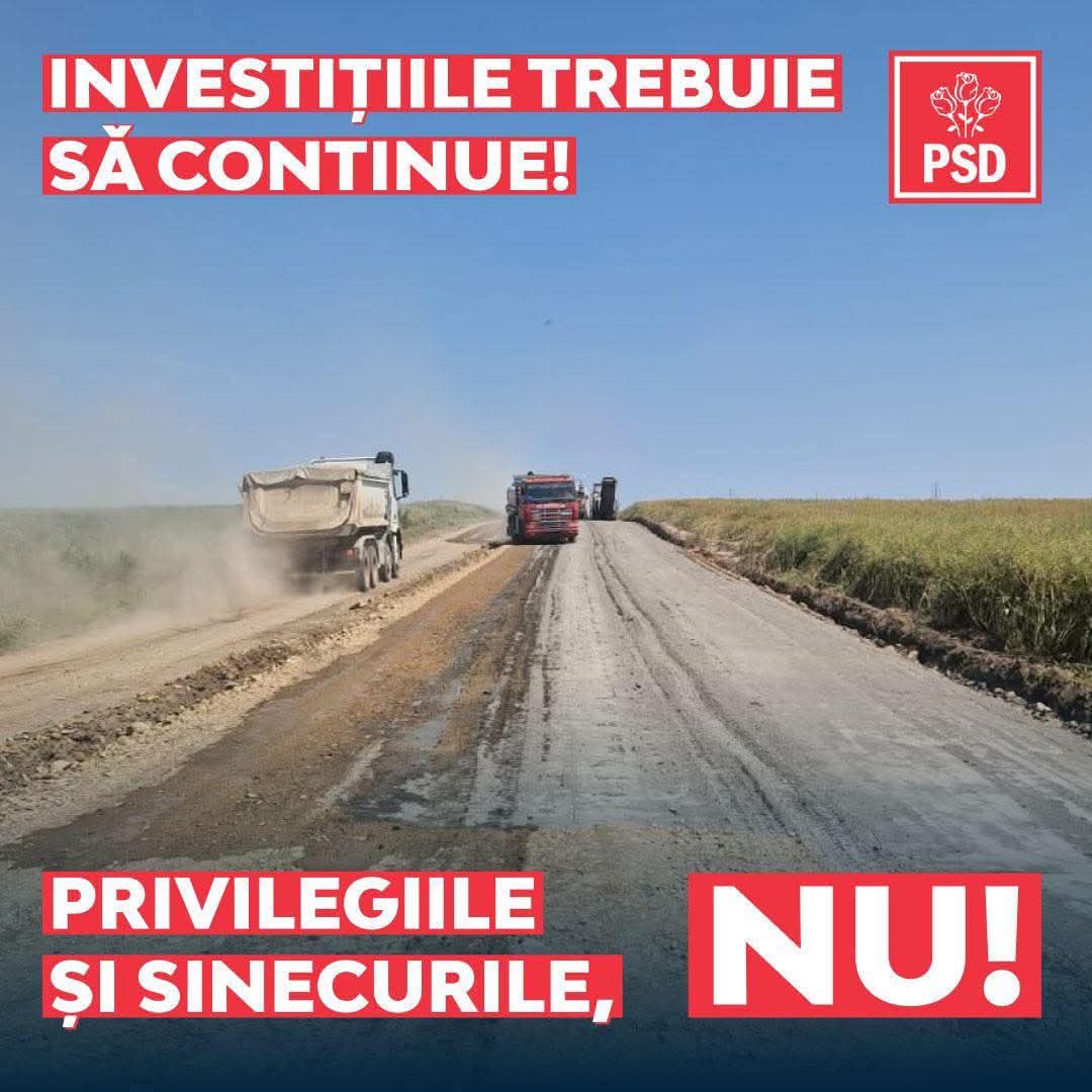 PSD: Nu susținem blocarea României prin tăieri absurde, proiectele de infrastructură esențială nu pot fi abandonate