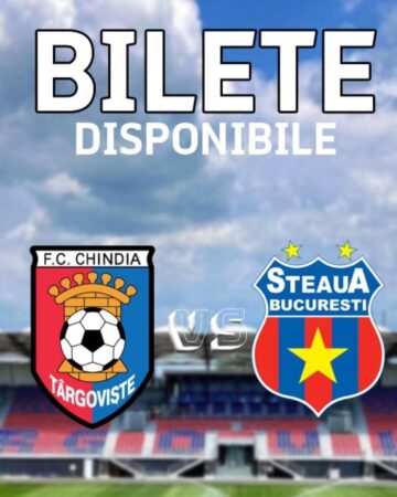 Spectacol fotbalistic la Târgoviște: Chindia întâlnește Steaua, biletele au fost puse în vânzare